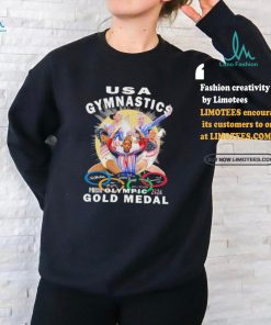 Official USA Gymnastics Gold Medal Paris Olympic 2024 Signatures Shirt