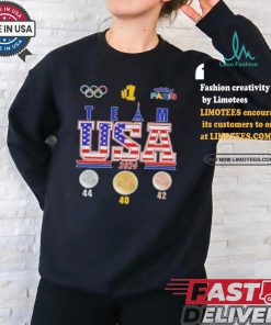 Official USA Team 2024 Olympic Paris Champions 40 Gold Medals First Place T Shirt