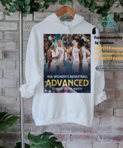 Official USA Women’s Basketball Advanced To Gold Medal Match Paris Olympic 2024 Poster t shirt