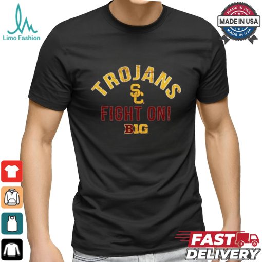 Official USC Trojans Fight On 2024 Big Ten Conference Member T Shirt