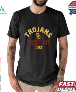 Official USC Trojans Fight On 2024 Big Ten Conference Member T Shirt