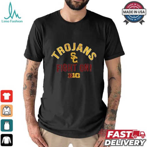 Official USC Trojans Fight On 2024 Big Ten Conference Member T Shirt