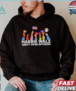 Official Unity Over Division Harris Waltz 2024 American Flag Outfit Independence Day T Shirt