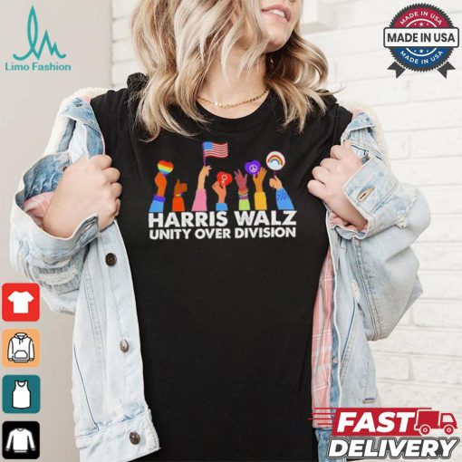 Official Unity Over Division Harris Waltz 2024 American Flag Outfit Independence Day T Shirt