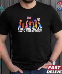 Official Unity Over Division Harris Waltz 2024 American Flag Outfit Independence Day T Shirt