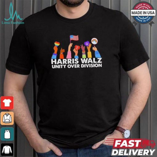 Official Unity Over Division Harris Waltz 2024 American Flag Outfit Independence Day T Shirt