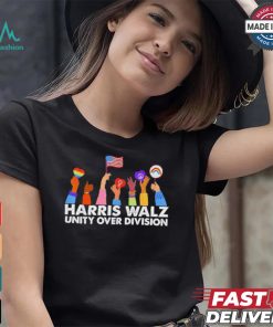 Official Unity Over Division Harris Waltz 2024 American Flag Outfit Independence Day T Shirt