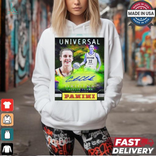 Official Universal Panini Origins Caitlin Clark Indiana Fever Signature poster t shirt