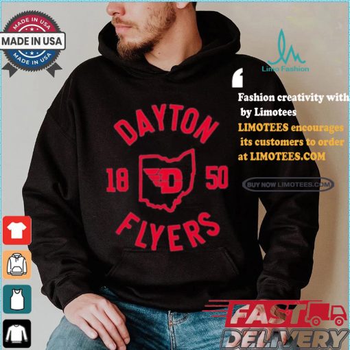 Official University of dayton collegiate circle T shirt