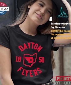 Official University of dayton collegiate circle T shirt