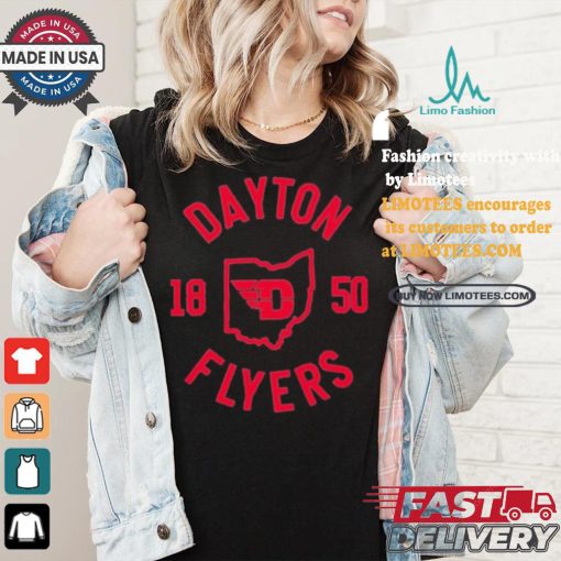 Official University of dayton collegiate circle T shirt