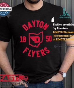 Official University of dayton collegiate circle T shirt