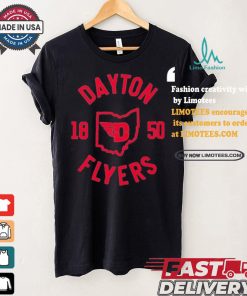 Official University of dayton collegiate circle T shirt