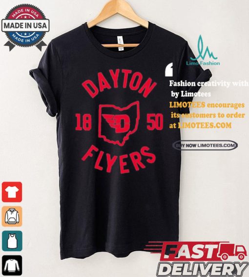 Official University of dayton collegiate circle T shirt
