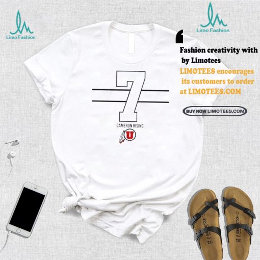 Official Utah Football Cameron Rising 7 t shirt