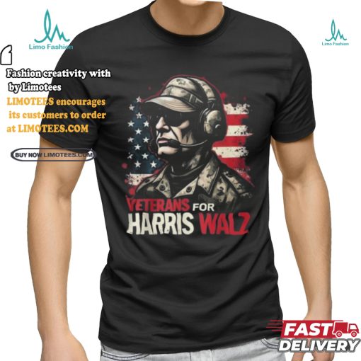 Official Veterans for Harris walz 2024 Kamala Harris tim walz veteran T shirt