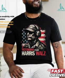 Official Veterans for Harris walz 2024 Kamala Harris tim walz veteran T shirt