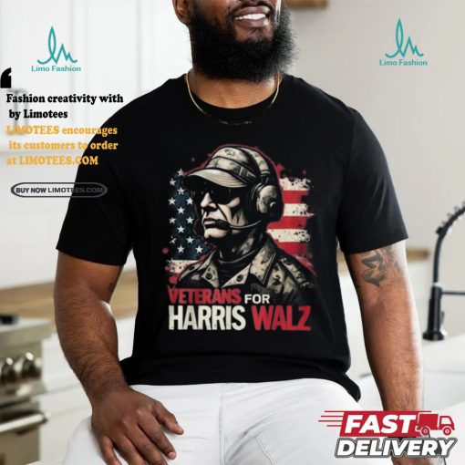 Official Veterans for Harris walz 2024 Kamala Harris tim walz veteran T shirt