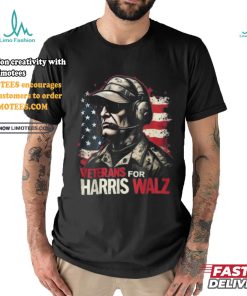 Official Veterans for Harris walz 2024 Kamala Harris tim walz veteran T shirt