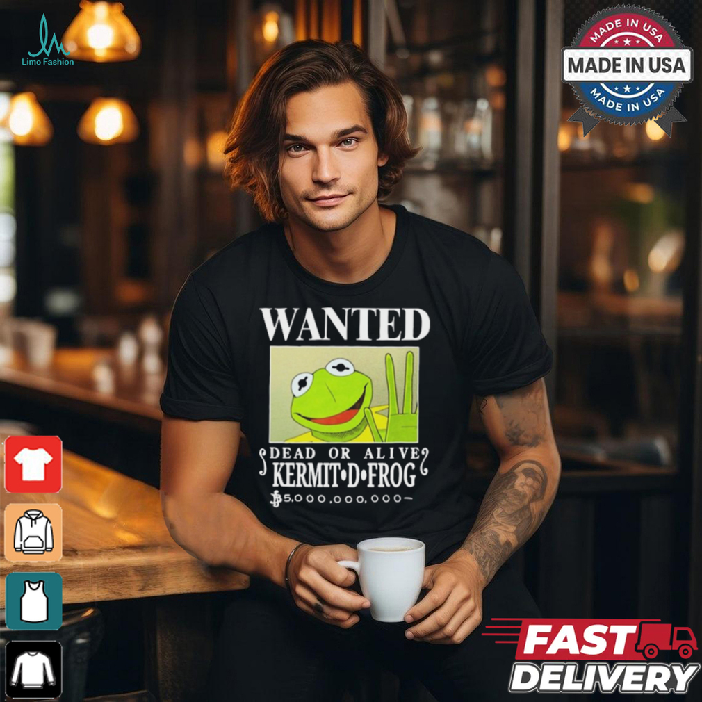 Official Wanted Dead Or Alive Kermit D. Frog New t shirt Official Wanted Dead Or Alive Kermit D. Frog New t shirt