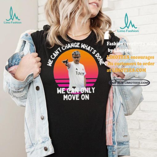 Official We Can’t Change What’s Done We Can Only Move On Turkish Shooter Vintage Retro Olympic Paris 2024 t shirt