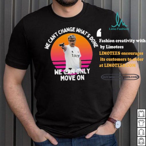 Official We Can’t Change What’s Done We Can Only Move On Turkish Shooter Vintage Retro Olympic Paris 2024 t shirt