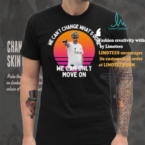 Official We Can’t Change What’s Done We Can Only Move On Turkish Shooter Vintage Retro Olympic Paris 2024 t shirt