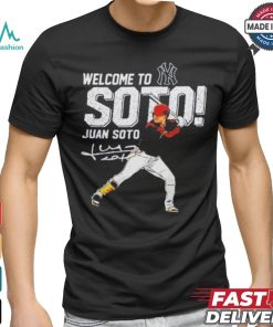 Official Welcome To New York Yankees Juan Soto Shirt