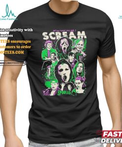 Official What’s Your Favorite Scary Movie Scream Characters Spookala T shirt