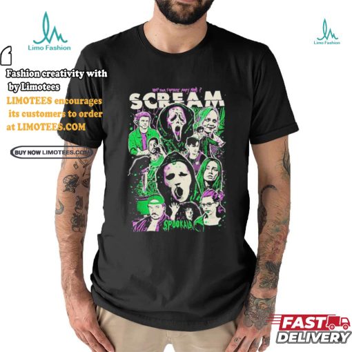 Official What’s Your Favorite Scary Movie Scream Characters Spookala T shirt