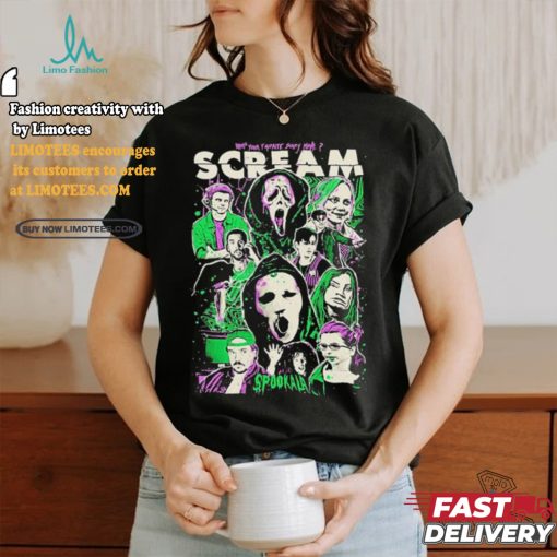 Official What’s Your Favorite Scary Movie Scream Characters Spookala T shirt