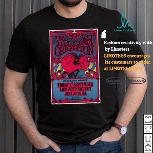 Official William Crighton September 27 2024 Lion Arts Factory in Adelaide Aus Poster shirt