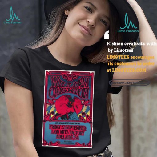 Official William Crighton September 27 2024 Lion Arts Factory in Adelaide Aus Poster shirt