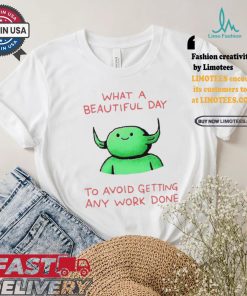 Official Wizard Of Barge What A Beautiful Day To Avoid Getting Any Work Done t shirt