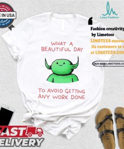 Official Wizard Of Barge What A Beautiful Day To Avoid Getting Any Work Done t shirt