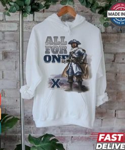 Official Xavier University All for One Painted Musketeer Graphic t shirt