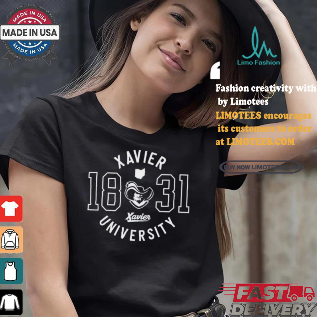 Official Xavier university collegiate circle T shirt Official Xavier university collegiate circle T shirt