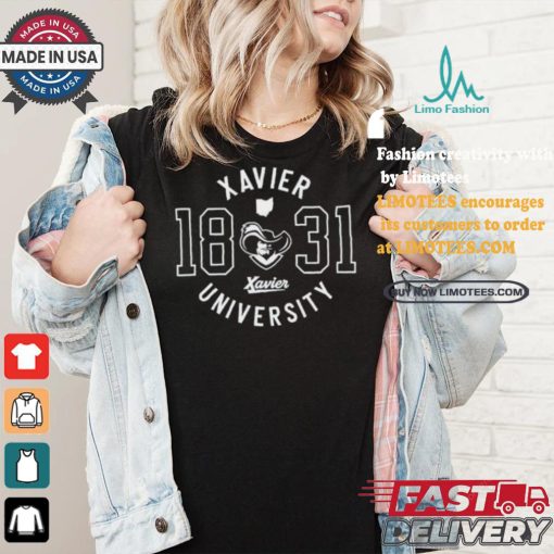 Official Xavier university collegiate circle T shirt