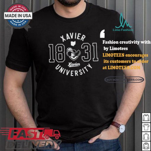 Official Xavier university collegiate circle T shirt