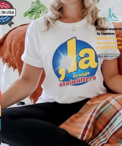 Official comma La Detergent Orange Stainlifters shirt