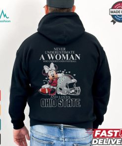 Ohio State Buckeyes x Minnie Mouse Never Underestimate A Woman Who Understands Football And Loves Shirt