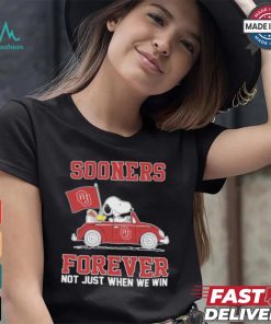 Oklahoma Sooners Snoopy Fan Forever Not Just When We Win And Lose T Shirt