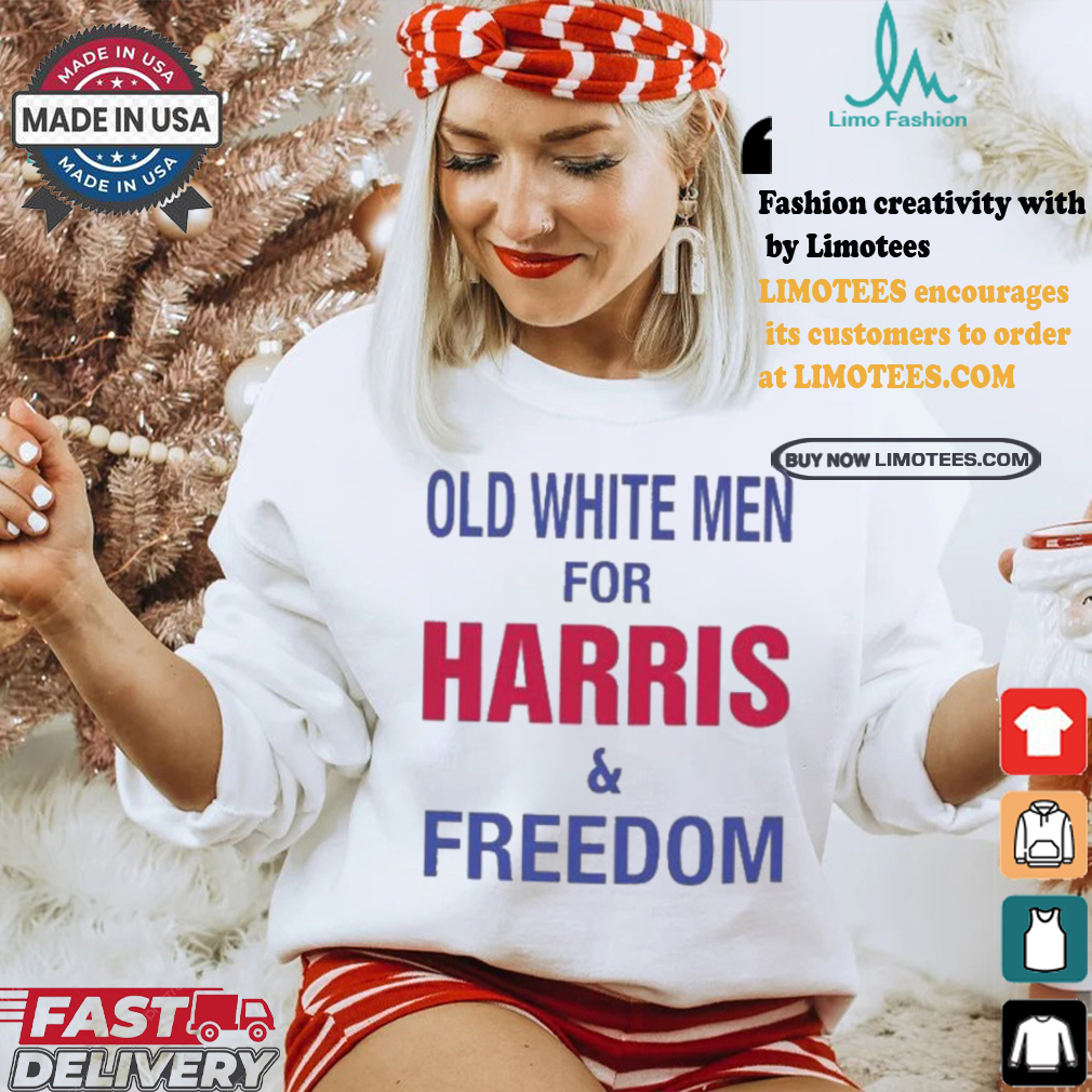 Old White Men For Harris And Freedom Harris Walz Vote Blue Democratic Support For Harris Walz 2024 T shirt Old White Men For Harris And Freedom Harris Walz Vote Blue Democratic Support For Harris Walz 2024 T shirt