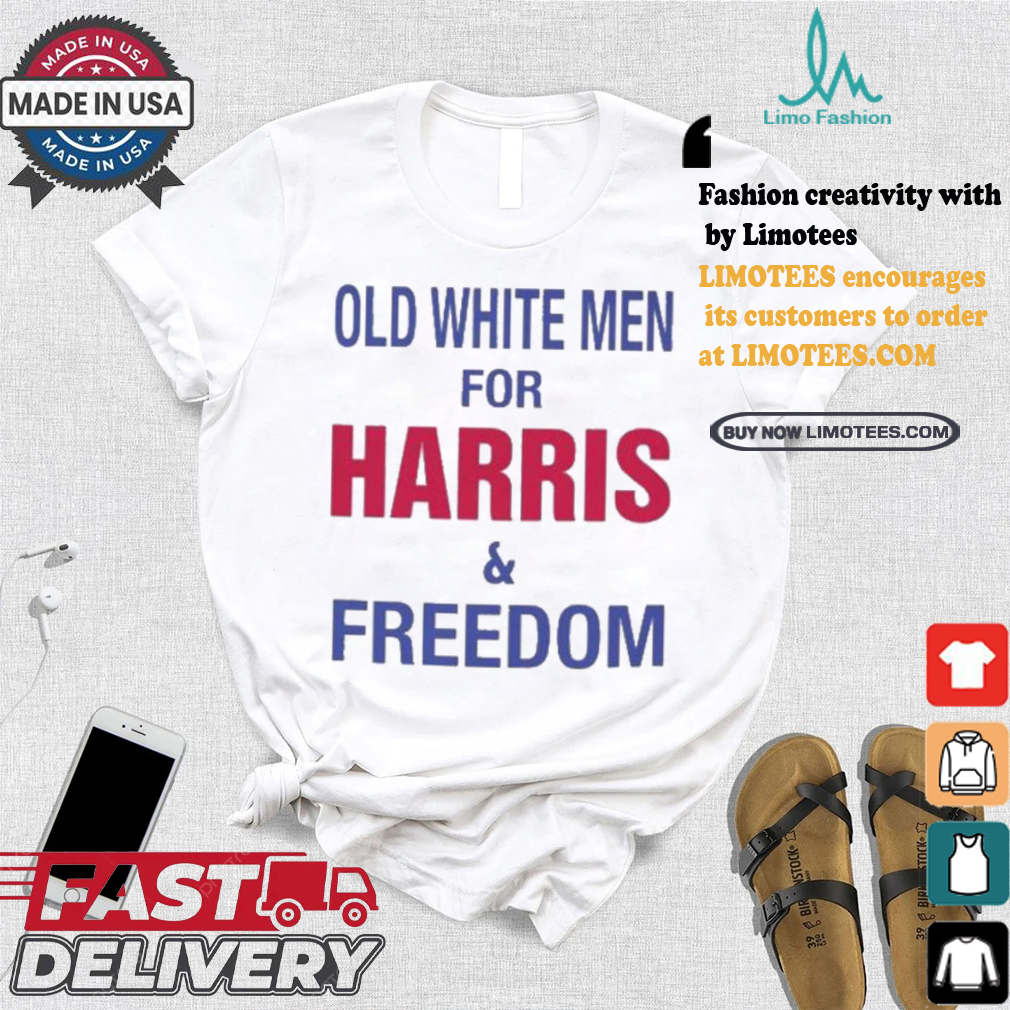 Old White Men For Harris And Freedom Harris Walz Vote Blue Democratic Support For Harris Walz 2024 T shirt Old White Men For Harris And Freedom Harris Walz Vote Blue Democratic Support For Harris Walz 2024 T shirt