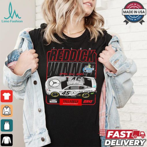 Original 23XI Racing White Tyler Reddick Geico 500 Race Win T Shirt