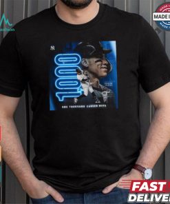 Original Aaron Judge New York Yankees 1000 One Thousand Career Hits signature shirt