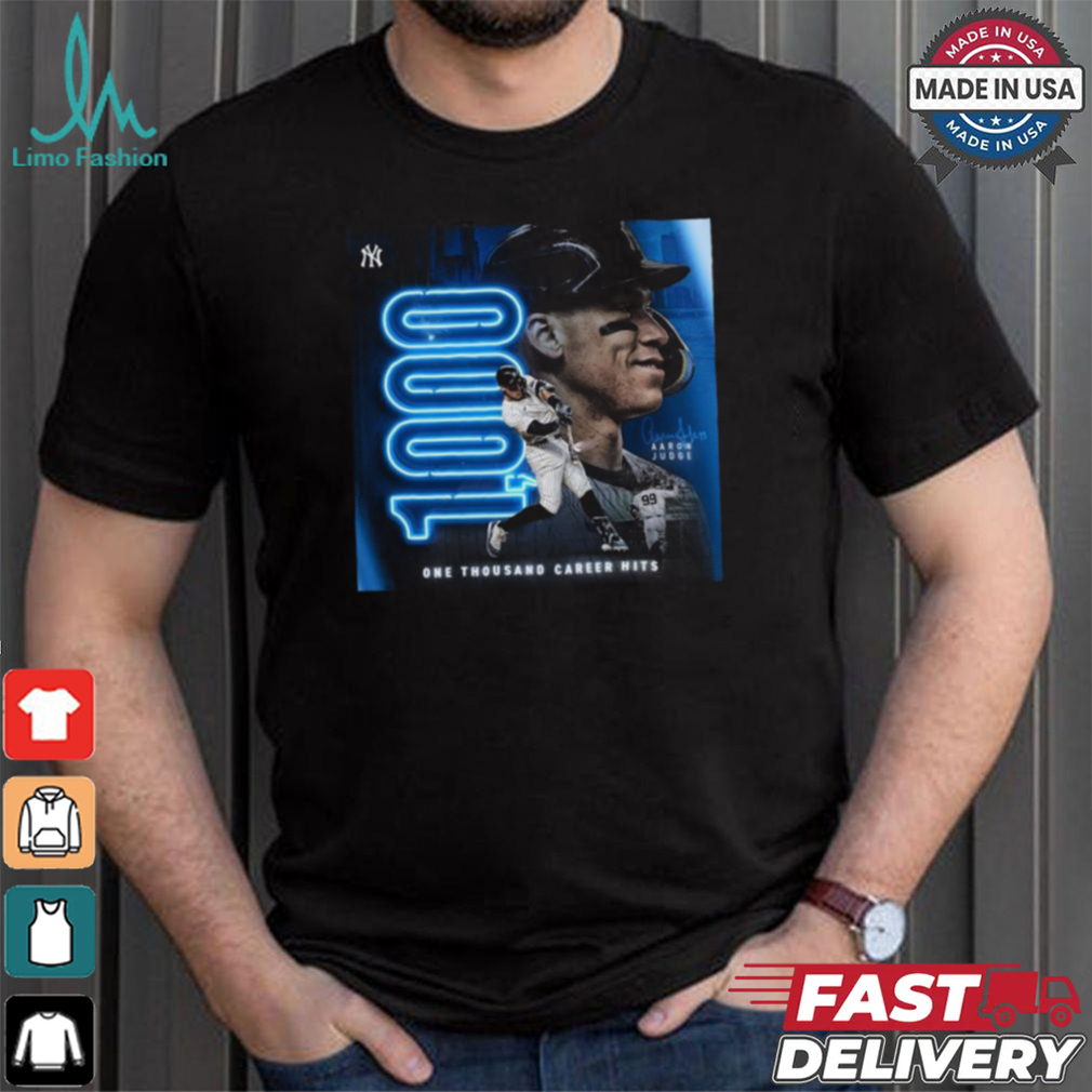 Original Aaron Judge New York Yankees 1000 One Thousand Career Hits signature shirt Original Aaron Judge New York Yankees 1000 One Thousand Career Hits signature shirt
