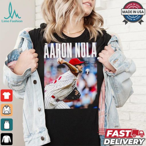 Original Aaron Nola Phillies Aug 27 vs Astros 7 ip 4 h 0 er 1 bb 6 k 102 p shirt