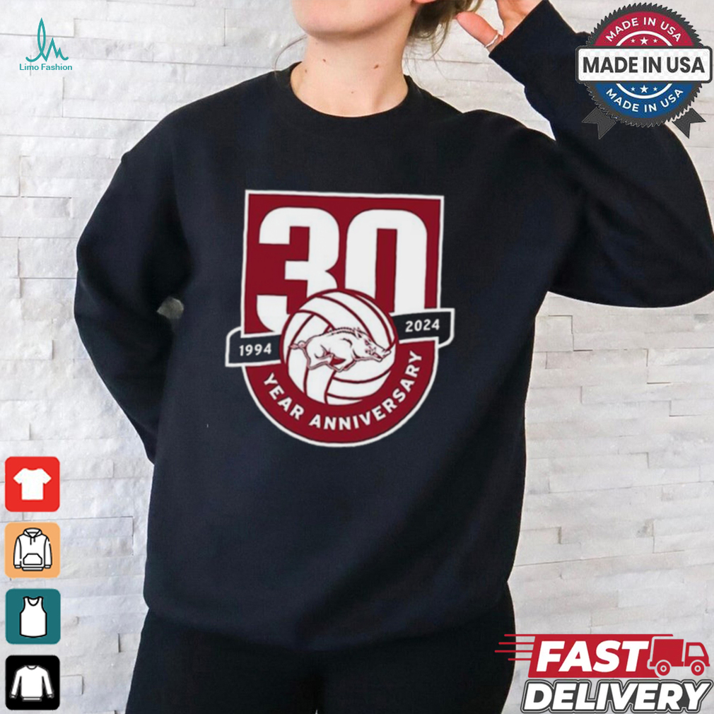Original Arkansas Razorback Volleyball Celebrating 30 Years 1994 2024 shirt Original Arkansas Razorback Volleyball Celebrating 30 Years 1994 2024 shirt