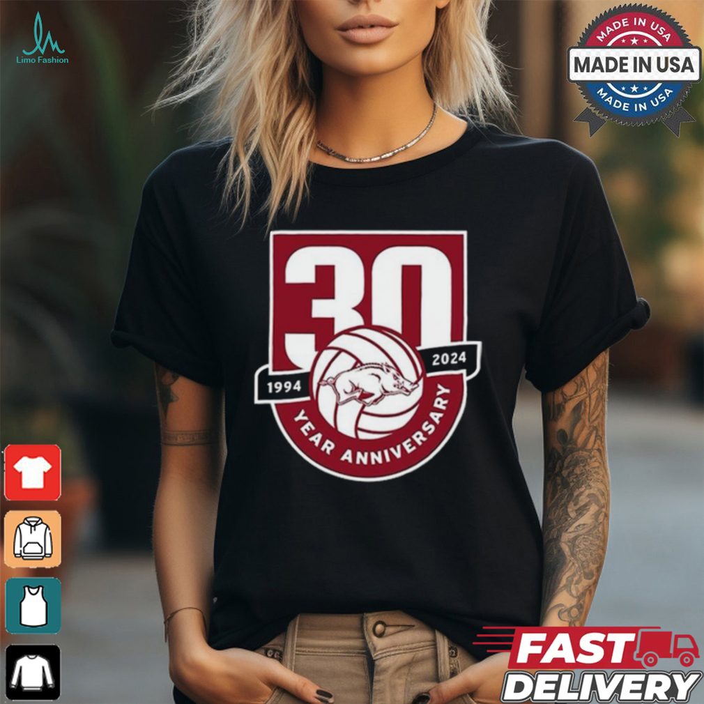 Original Arkansas Razorback Volleyball Celebrating 30 Years 1994 2024 shirt Original Arkansas Razorback Volleyball Celebrating 30 Years 1994 2024 shirt